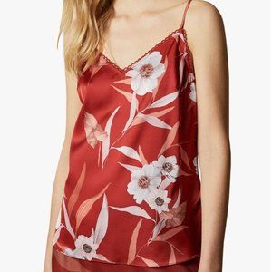 Ted Baker Lawral floral cami top in red